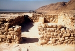 Reste eines Hauses in Qumran